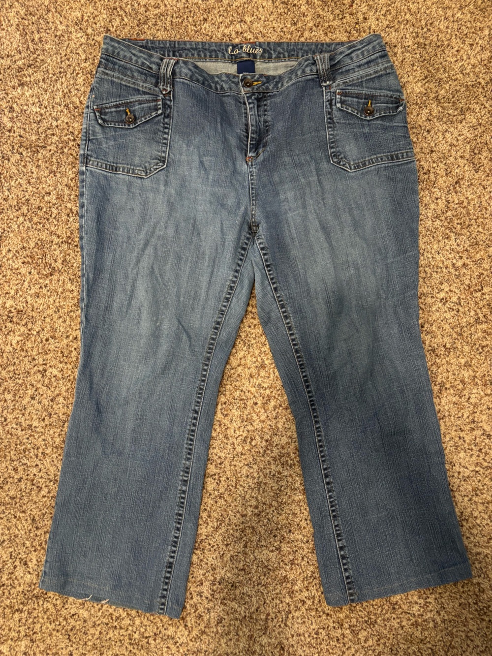 L.A. Blues Women's Boot Cut Jeans in Classic Blue Denim